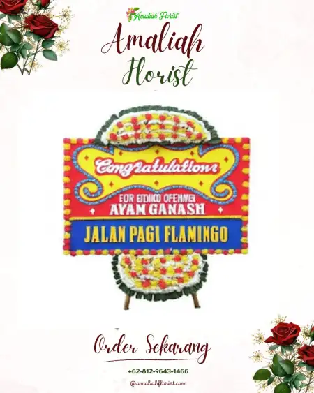 Sewa Papan Bunga Brondong