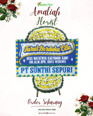 Papan Bunga Duka di Brondong